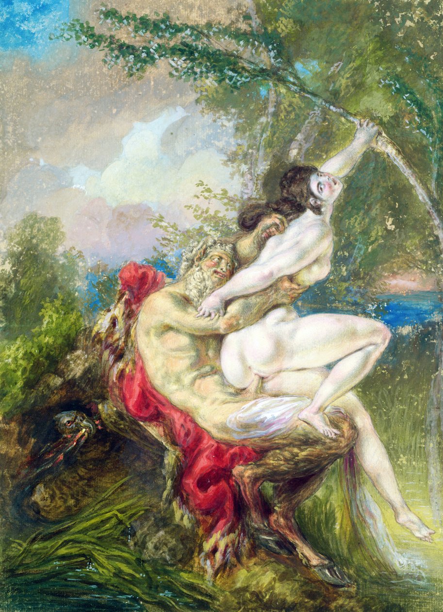Júpiter y Antíope, de la Histoire Universelle de Charles Antoine (attr. to) Coypel