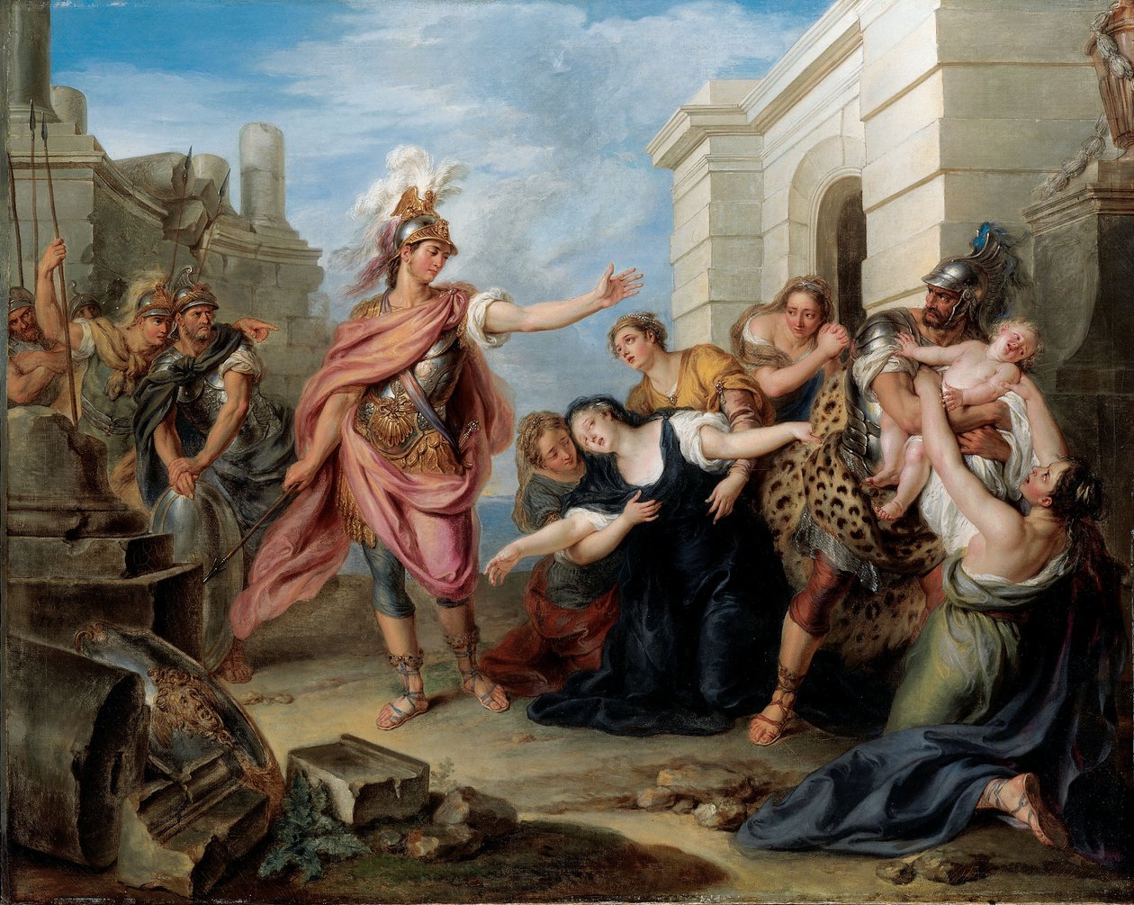 Andrómaca y Pirro de Charles Antoine Coypel