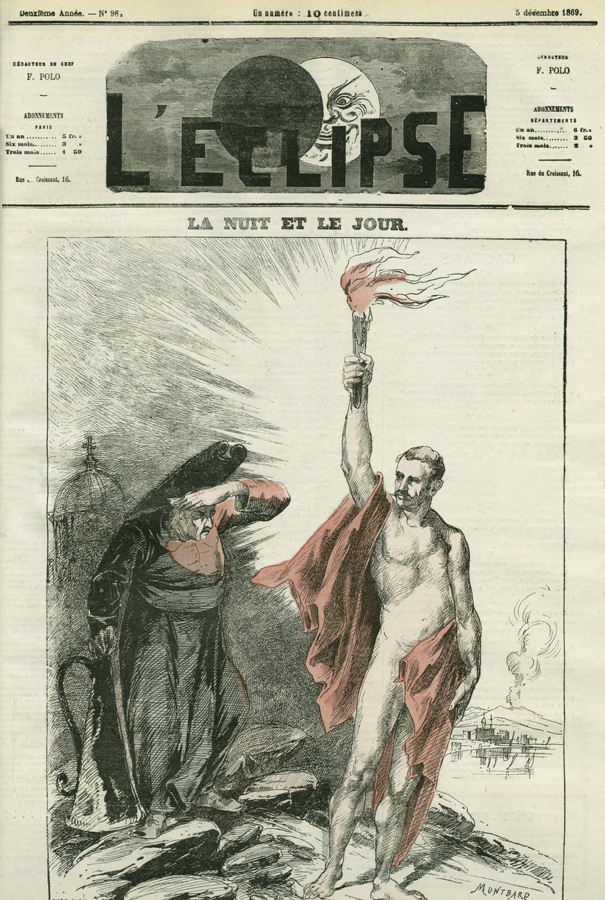 Noche y día, o “el Consejo de Roma y el Consejo de Nápoles”. Portada en “L