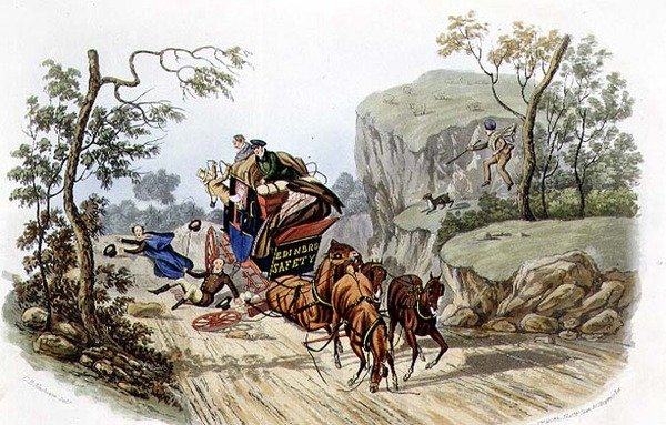 "¡Los Accidentes Ocurren Incluso en los Coches Mejor Equipados!", grabado por R.G. Reeve, publicado por Thomas McLean de Charles B. (after) Newhouse