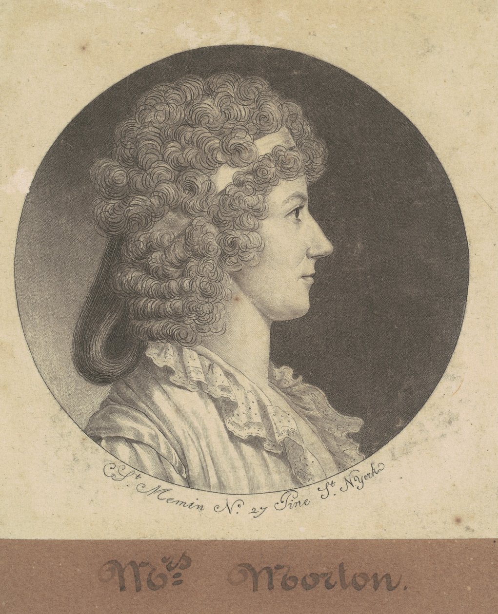 Cornelia Schuyler Morton de Charles B. J. Févret de Saint Mémin