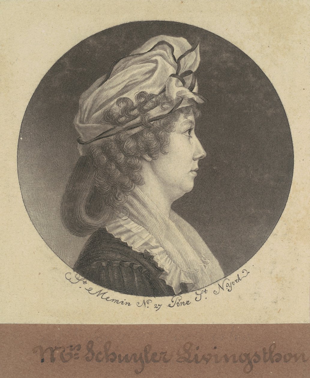 Eliza Barclay Livingston de Charles B. J. Févret de Saint Mémin