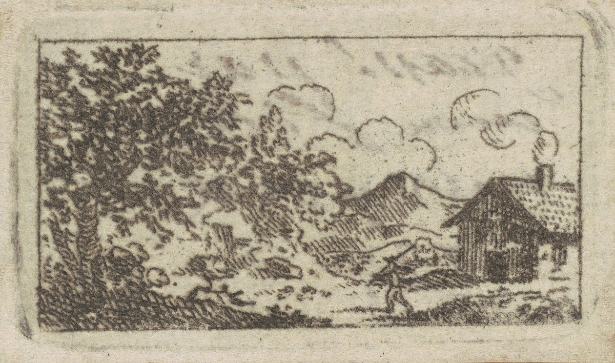 Paisaje con Casa de Charles B. J. Févret de Saint Mémin