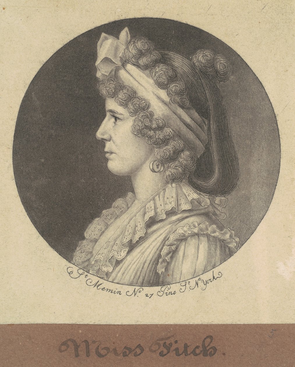 Señorita Fitch de Charles B. J. Févret de Saint Mémin
