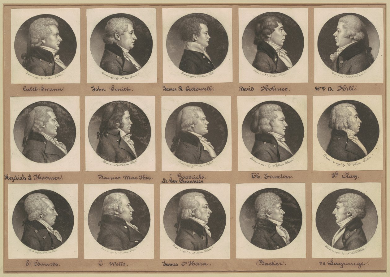 Colección de Retratos de Saint-Mémin, Grupo 13 de Charles B. J. Févret de Saint Mémin