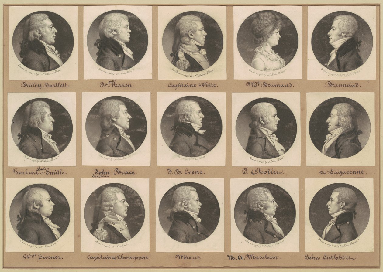 Colección de retratos de Saint-Mémin, Grupo 16 de Charles B. J. Févret de Saint Mémin