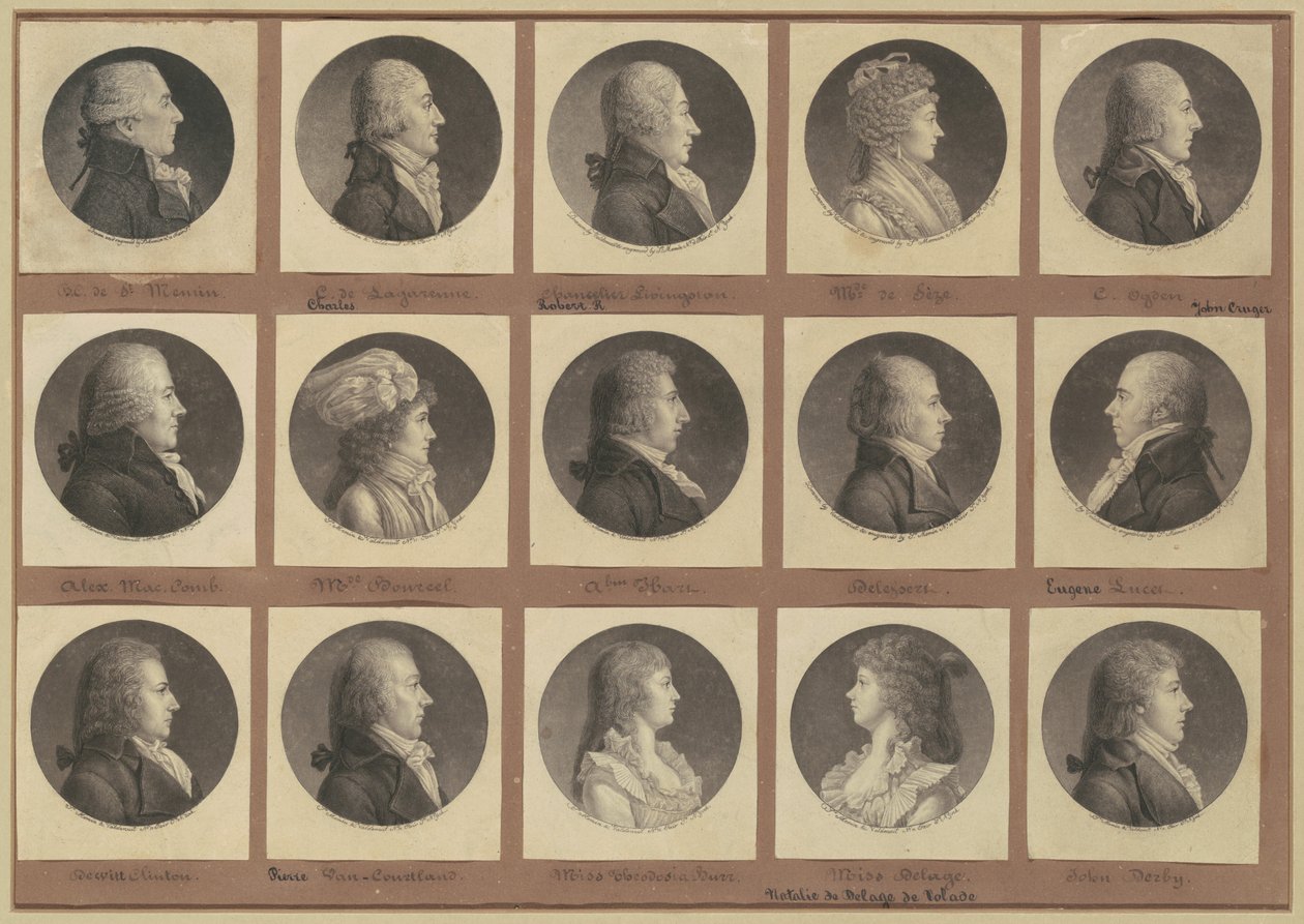Colección de Retratos de Saint-Mémin, Grupo 1 de Charles B. J. Févret de Saint Mémin