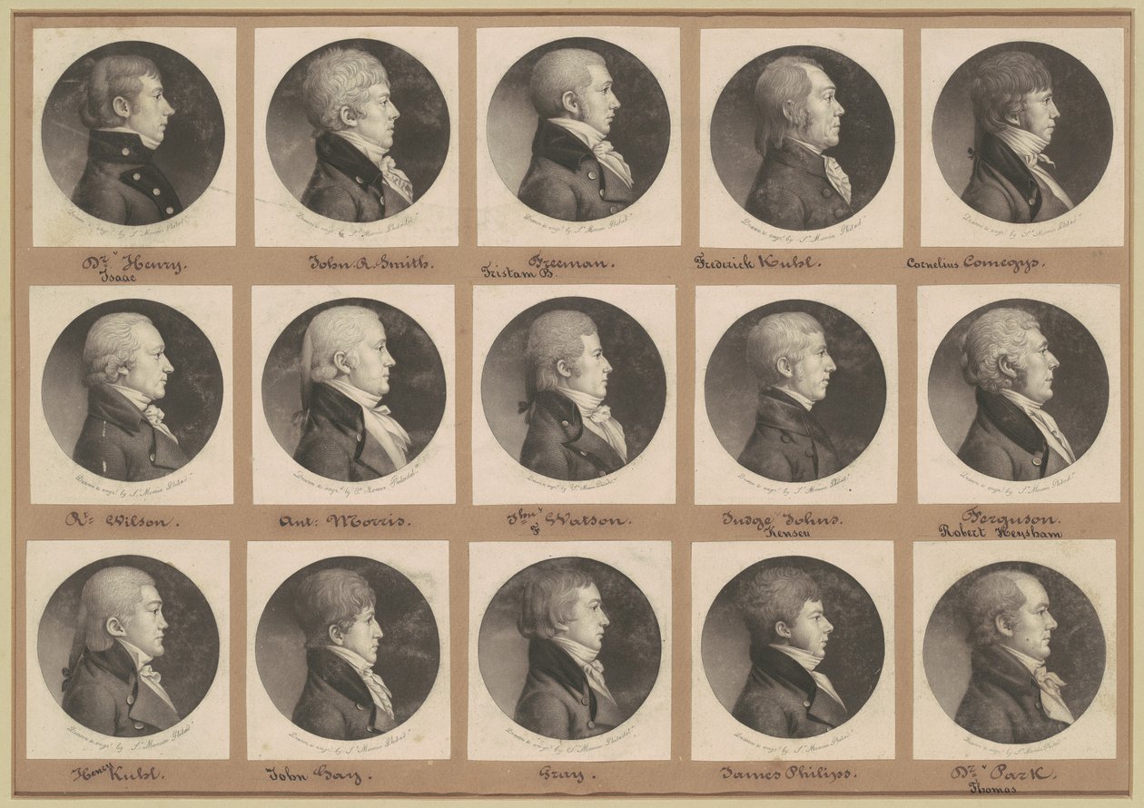 Colección de Retratos de Saint-Mémin, Grupo 22 de Charles B. J. Févret de Saint Mémin