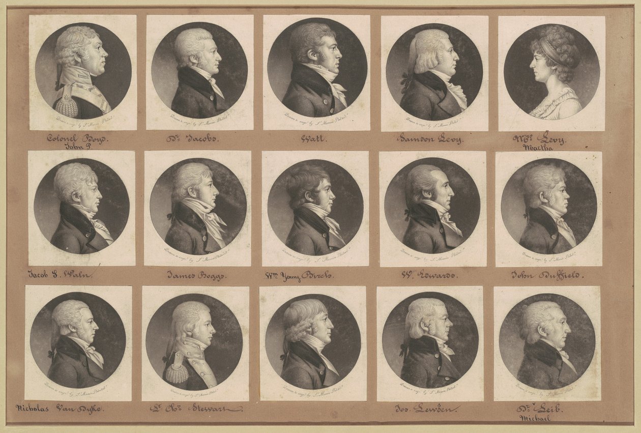 Colección de retratos de Saint-Mémin, Grupo 23 de Charles B. J. Févret de Saint Mémin