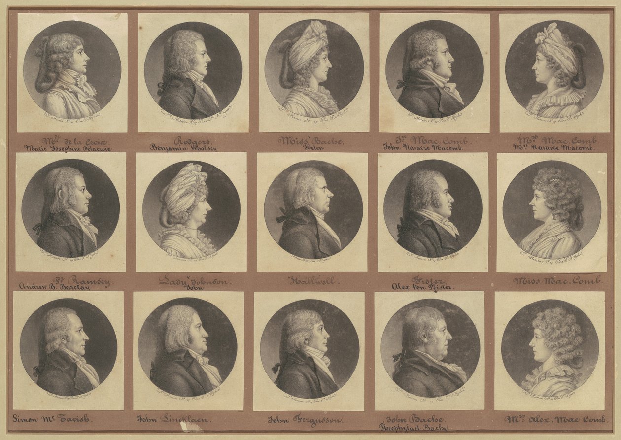 Colección de Retratos de Saint-Mémin, Grupo 4 de Charles B. J. Févret de Saint Mémin