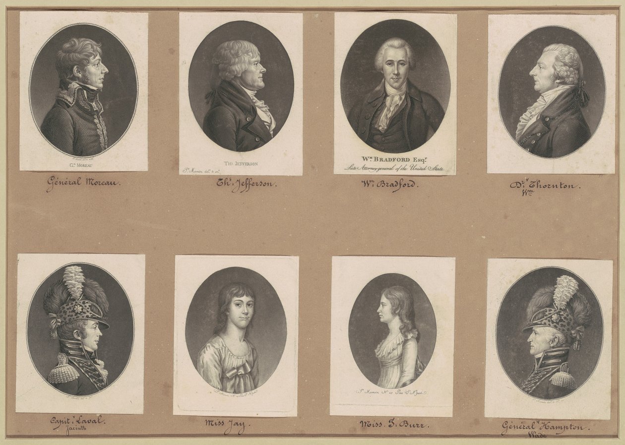 Colección de retratos de Saint-Mémin, Grupo 51 de Charles B. J. Févret de Saint Mémin