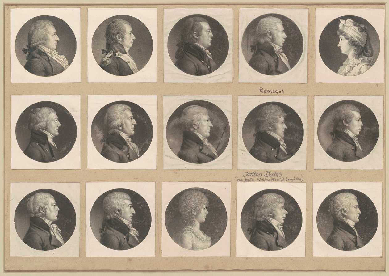 Colección de retratos de Saint-Mémin, Grupo 53 de Charles B. J. Févret de Saint Mémin