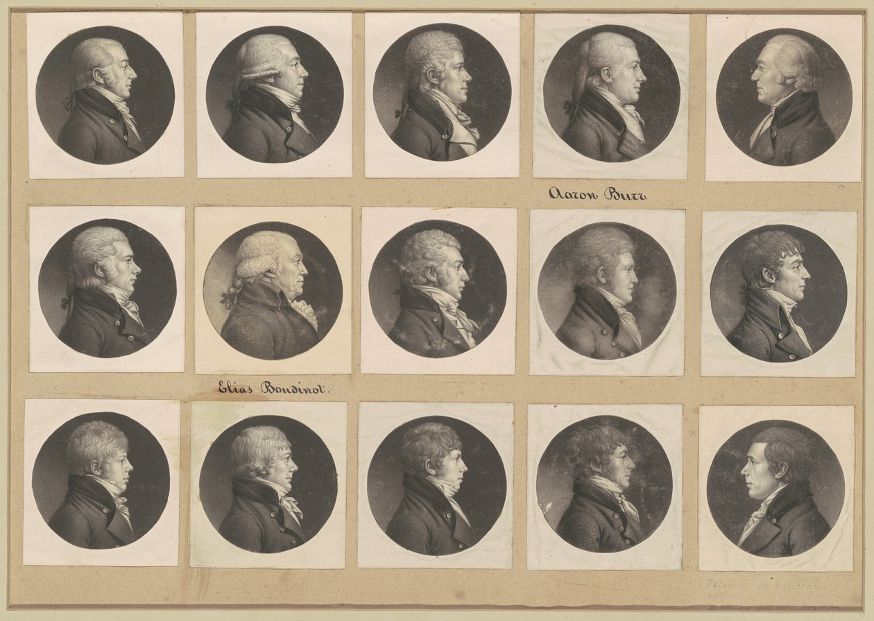 Colección de retratos de Saint-Mémin, Grupo 54 de Charles B. J. Févret de Saint Mémin