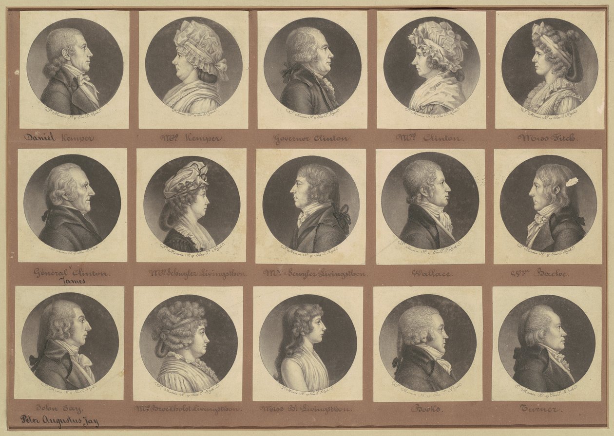 Colección de retratos de Saint-Mémin, Grupo 5 de Charles B. J. Févret de Saint Mémin