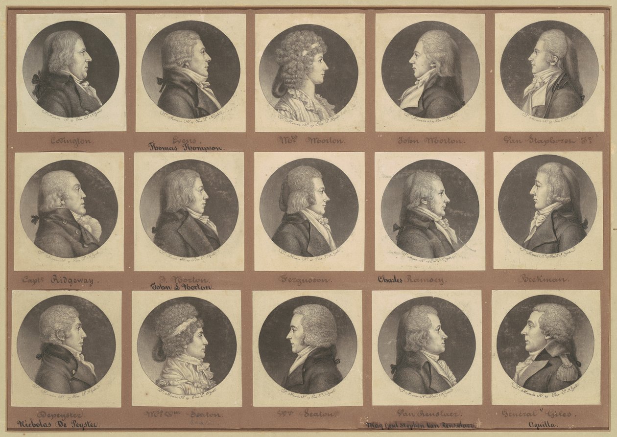 Colección de retratos de Saint-Mémin, Grupo 6 de Charles B. J. Févret de Saint Mémin