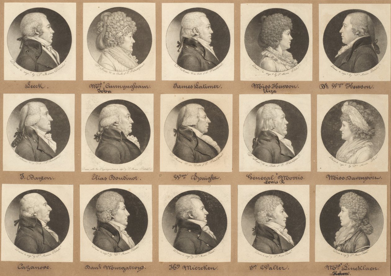 Colección de retratos de Saint-Mémin, Grupo 9 de Charles B. J. Févret de Saint Mémin
