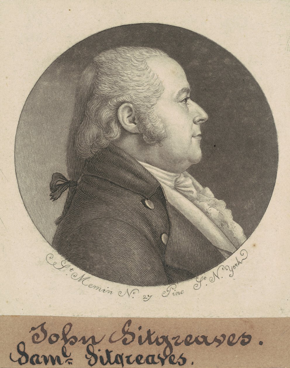 Samuel Sitgreaves de Charles B. J. Févret de Saint Mémin