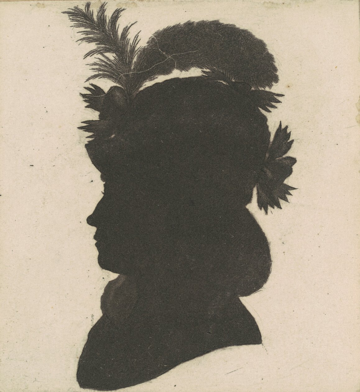 Silueta femenina no identificada de Charles B. J. Févret de Saint Mémin
