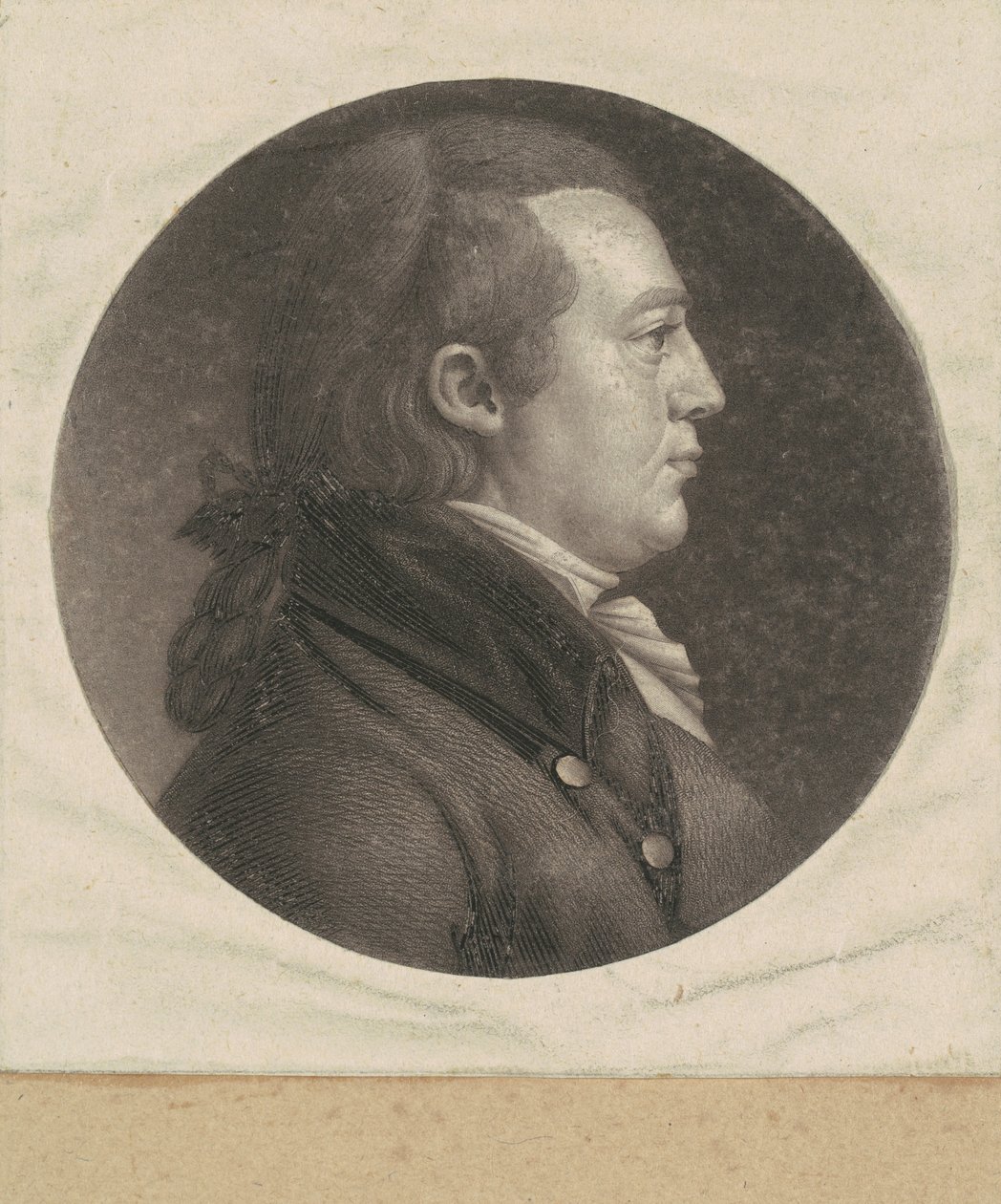 Hombre no identificado de Charles B. J. Févret de Saint Mémin