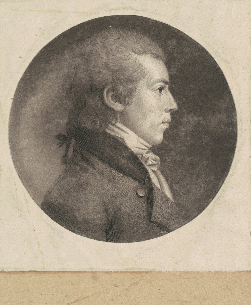 Hombre No Identificado de Charles B. J. Févret de Saint Mémin