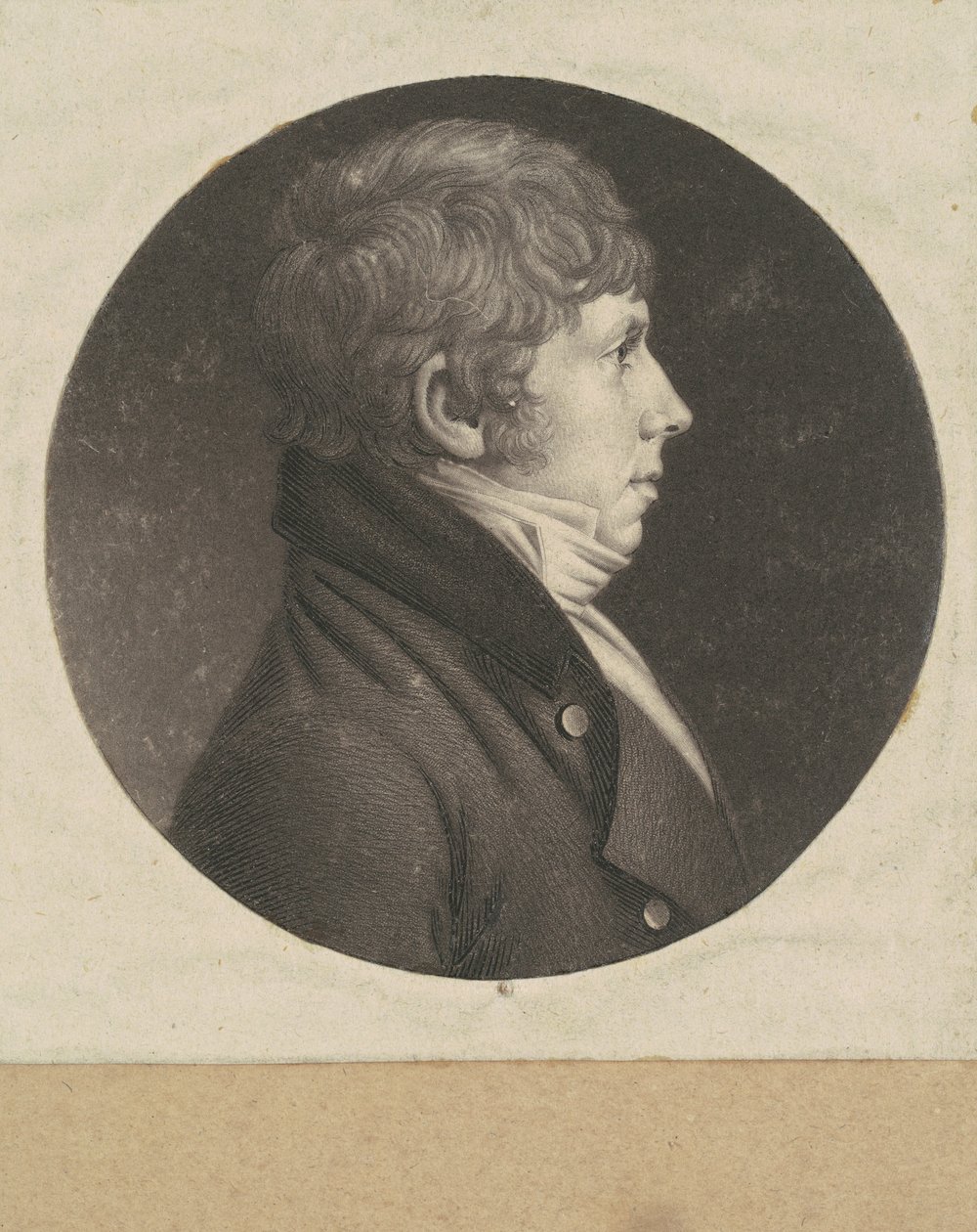 Hombre No Identificado de Charles B. J. Févret de Saint Mémin