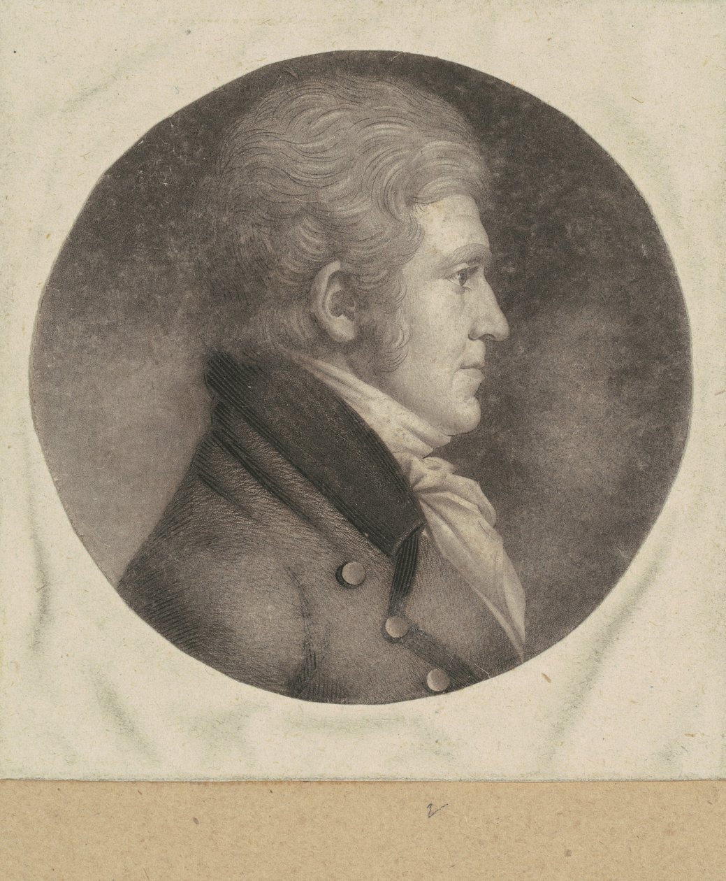 Hombre no identificado de Charles B. J. Févret de Saint Mémin