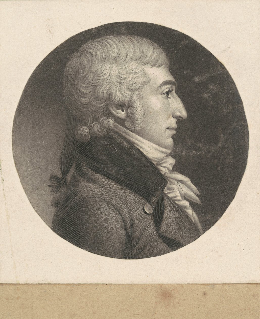 Hombre no identificado de Charles B. J. Févret de Saint Mémin