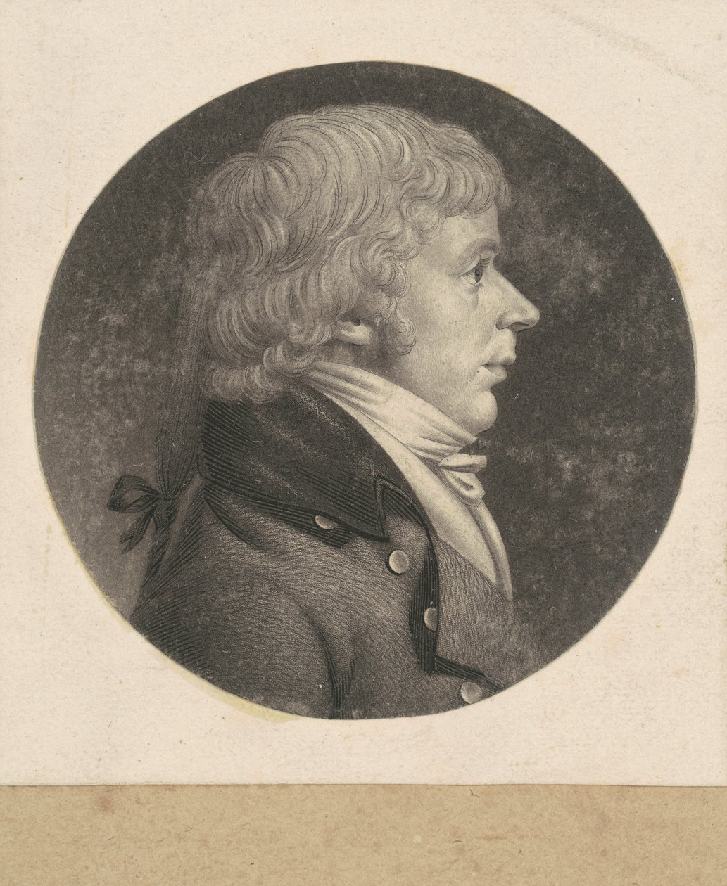Hombre no identificado de Charles B. J. Févret de Saint Mémin