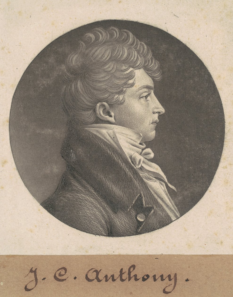 Hombre no identificado de Charles B. J. Févret de Saint Mémin