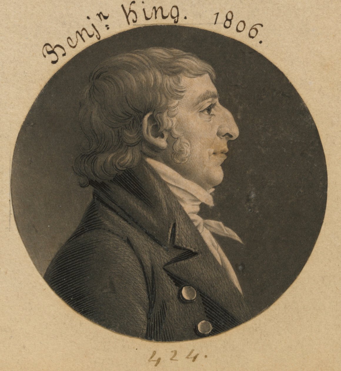 Benjamin King de Charles Balthazar Julien Févret de Saint-Mémin