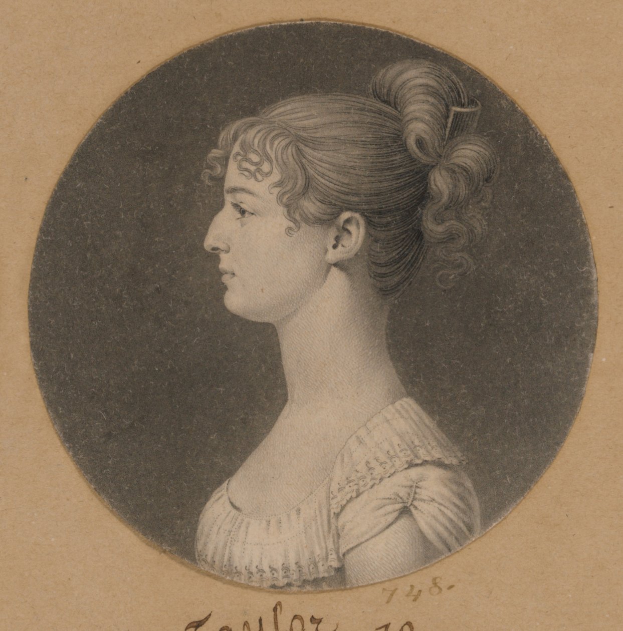 Caroline Lewis Barrett de Charles Balthazar Julien Févret de Saint-Mémin