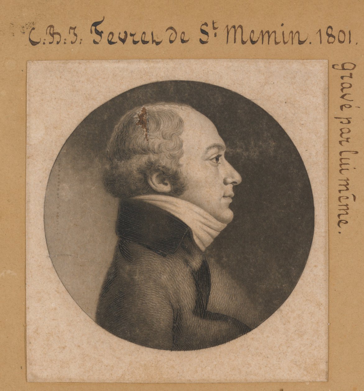 Autorretrato de Charles de Saint-Mémin de Charles Balthazar Julien Févret de Saint-Mémin