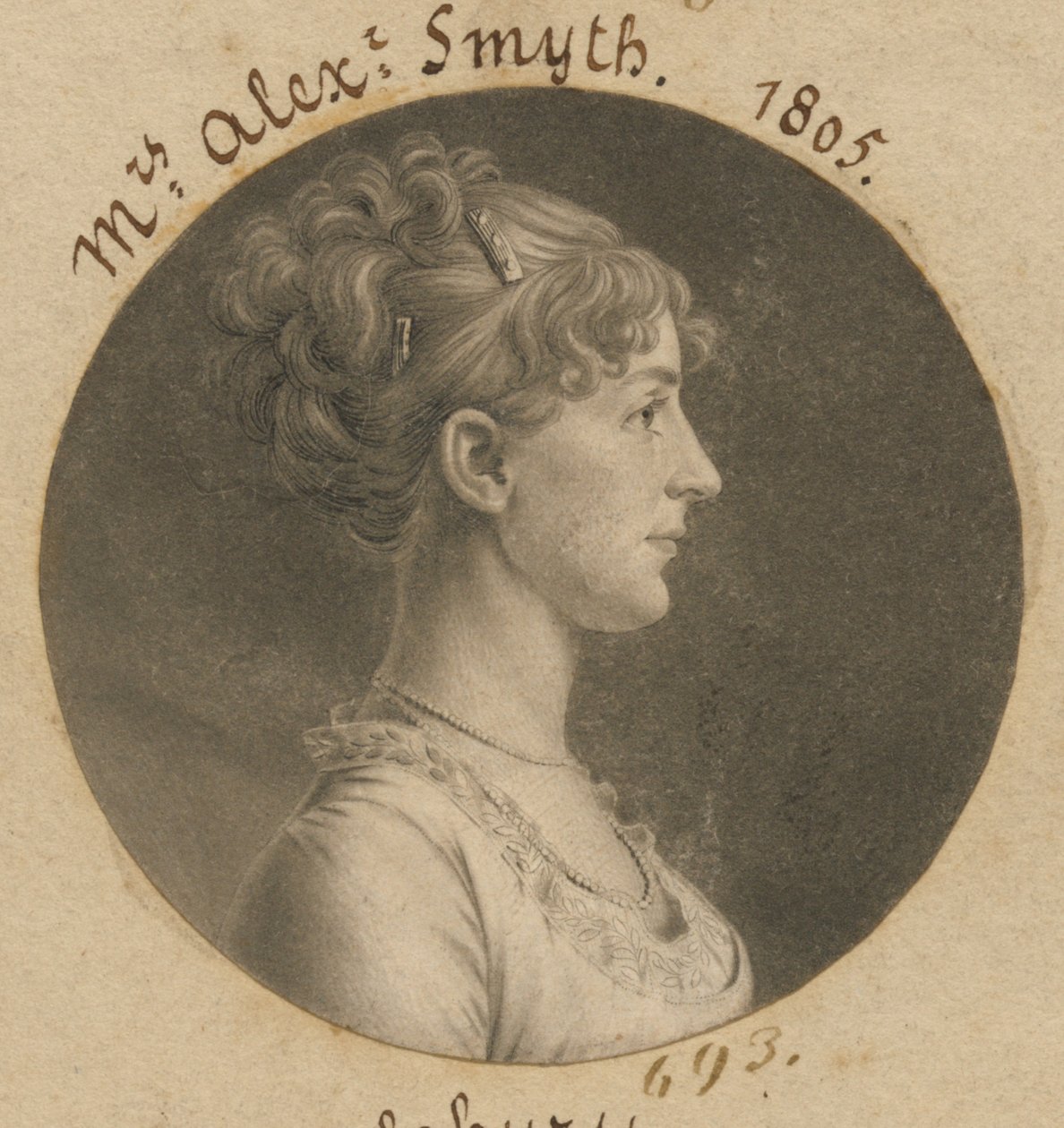 Jane Barr Stuart Newton de Charles Balthazar Julien Févret de Saint-Mémin
