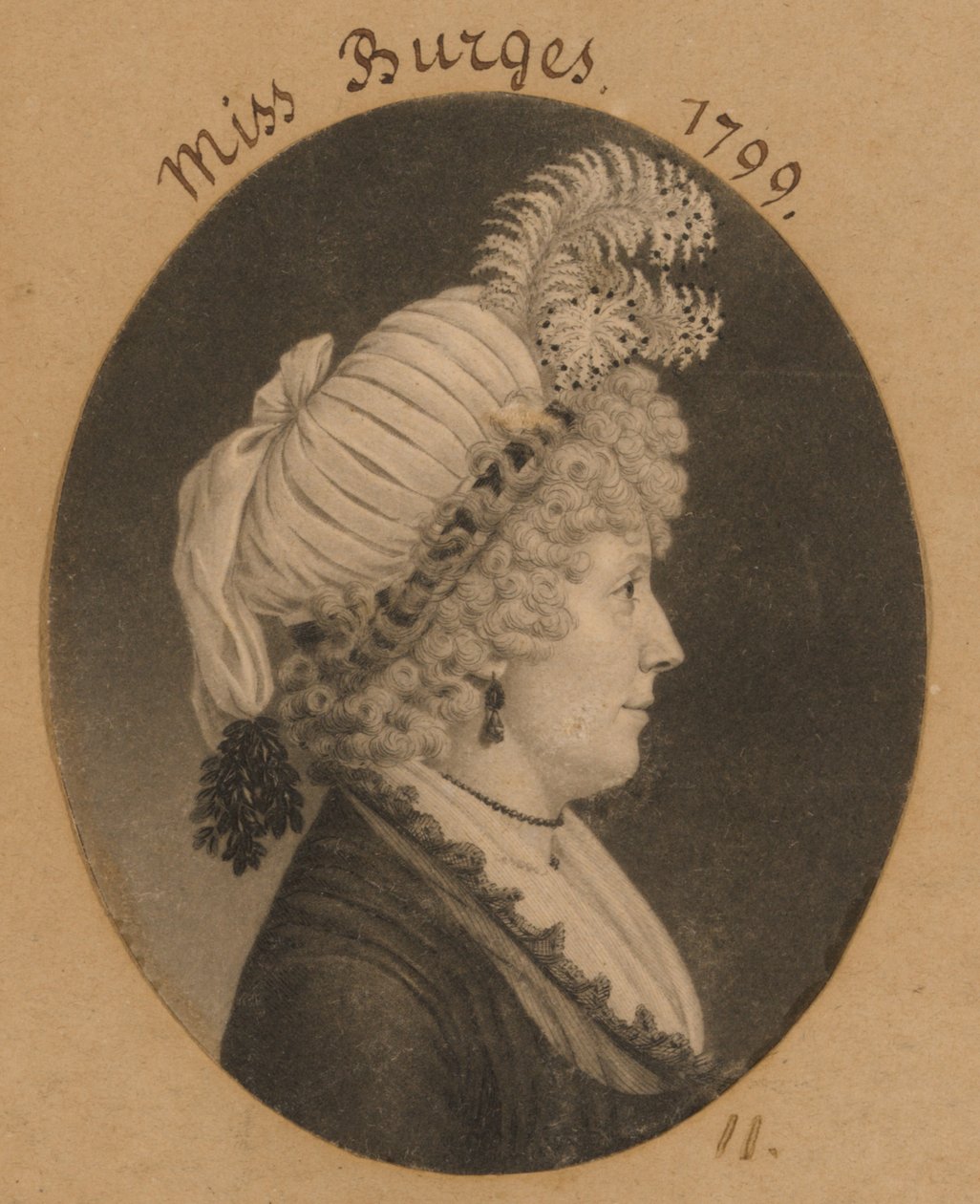 Miss Burges de Charles Balthazar Julien Févret de Saint-Mémin