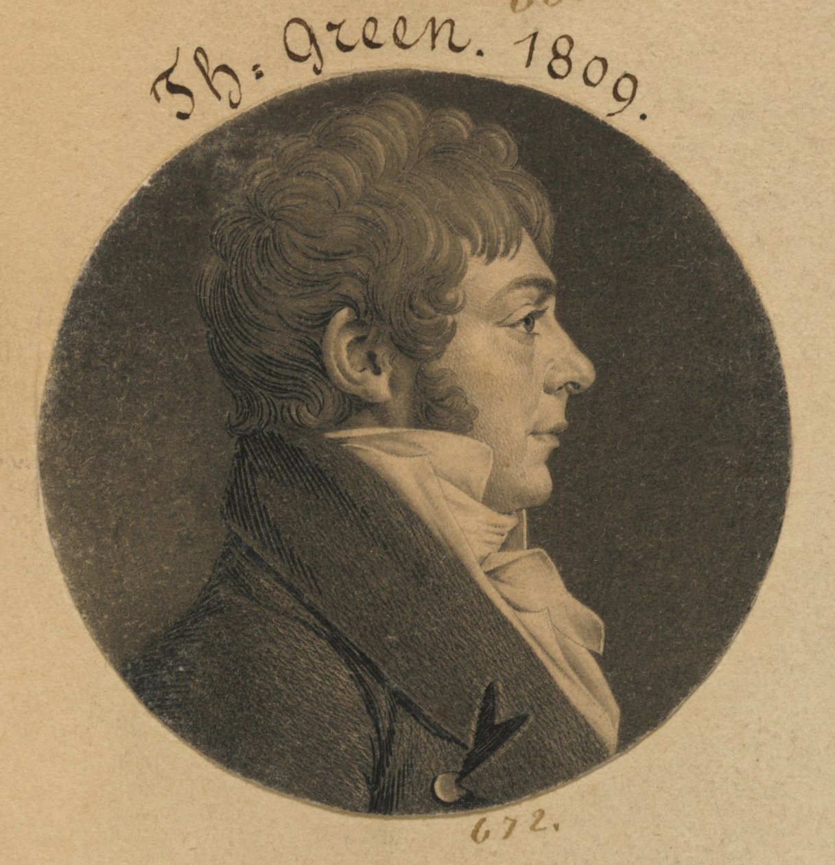 Thomas Green de Charles Balthazar Julien Févret de Saint-Mémin