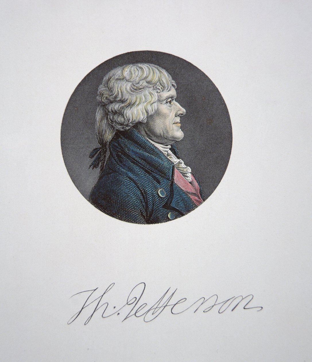 Thomas Jefferson (1743-1826) de Charles Balthazar Julien Févret de Saint Mémin