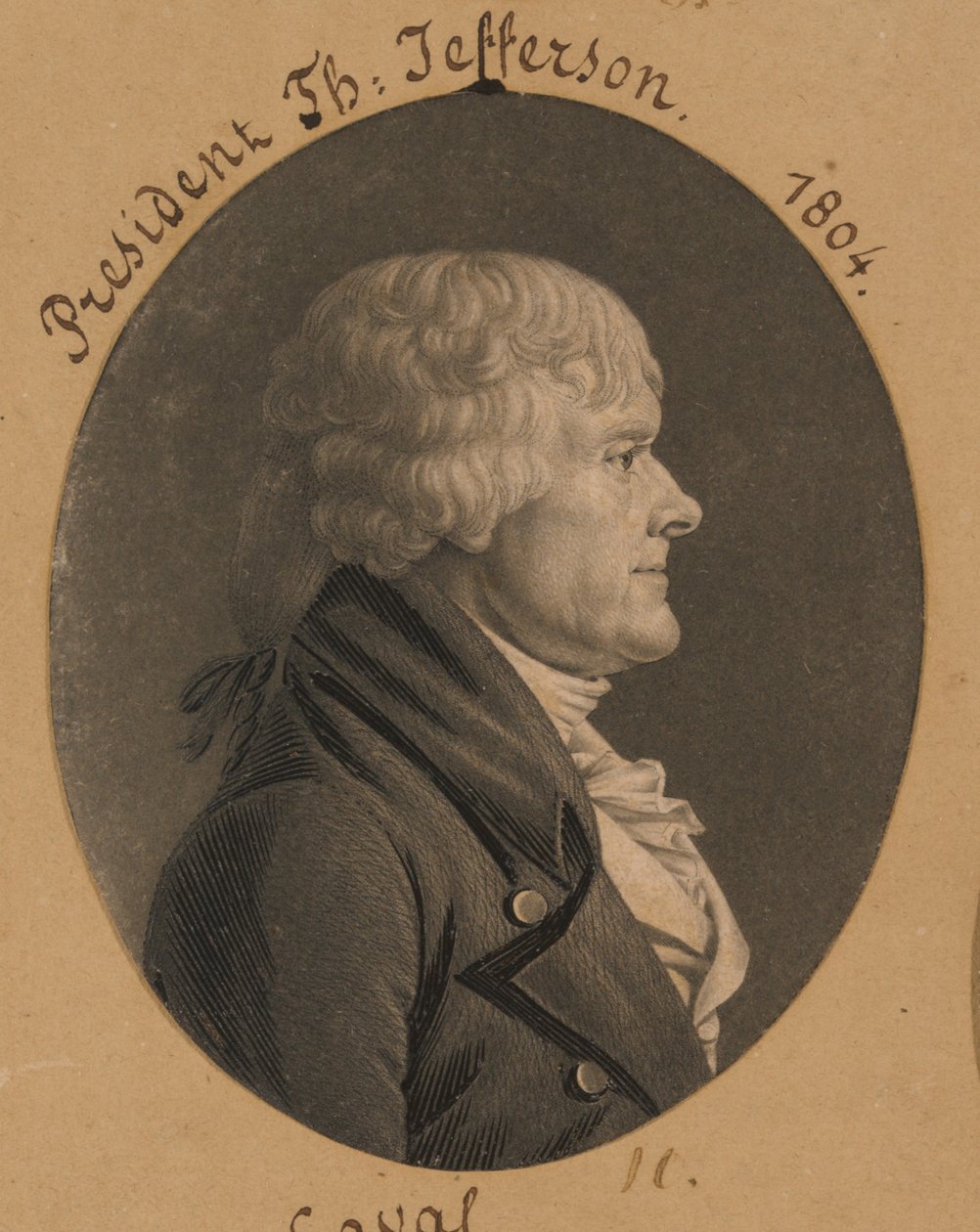 Thomas Jefferson de Charles Balthazar Julien Févret de Saint-Mémin