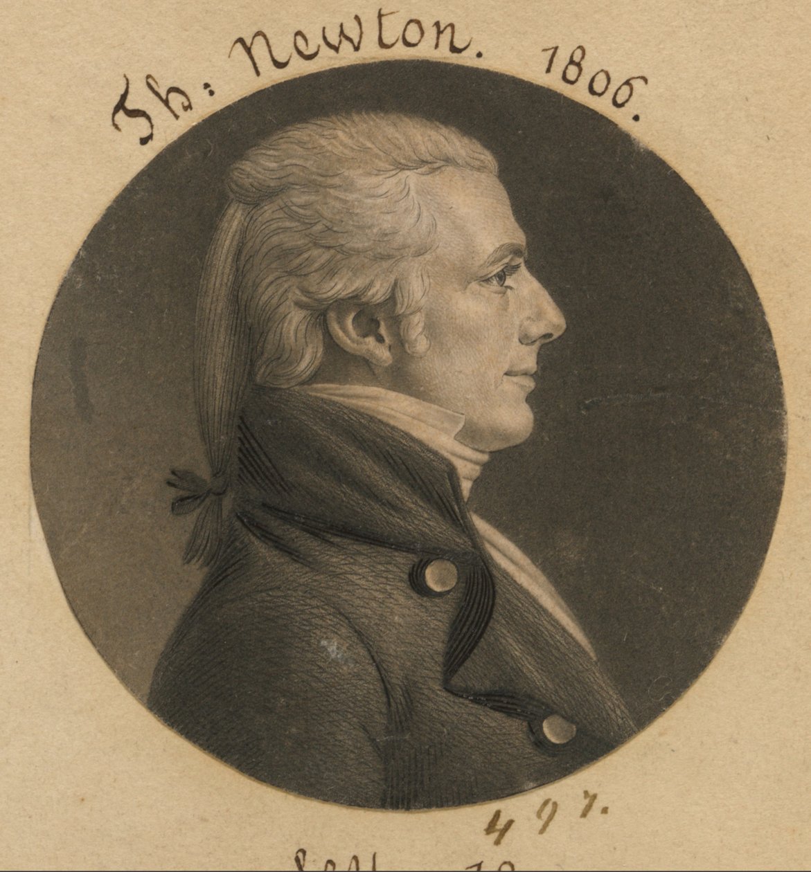Thomas Newton, Jr. de Charles Balthazar Julien Févret de Saint-Mémin