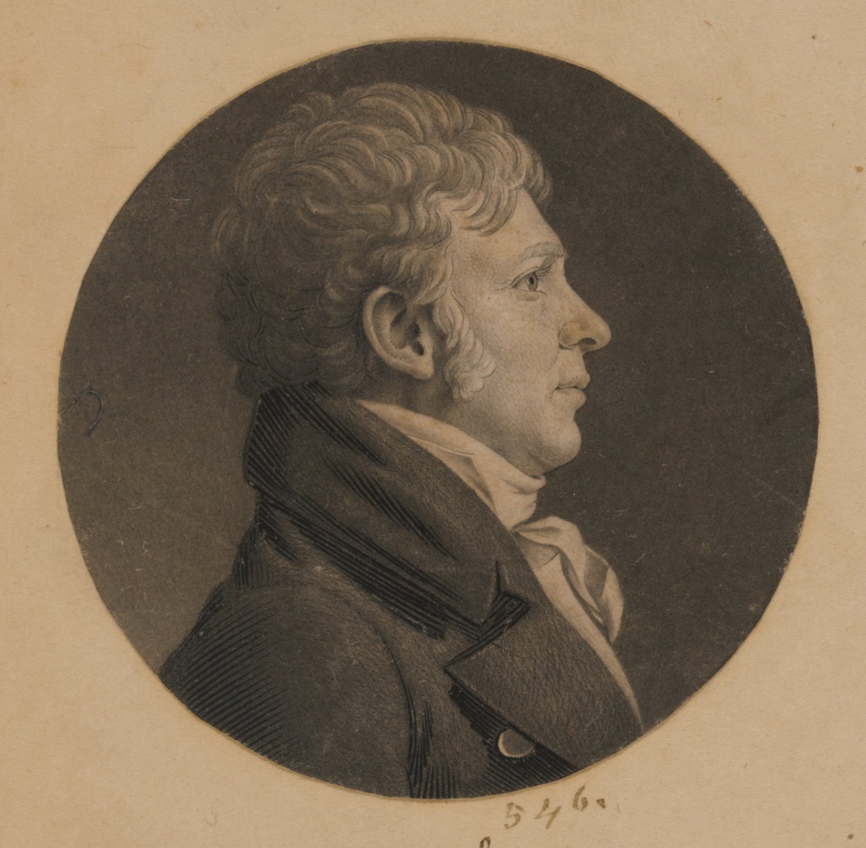 Hombre no identificado de Charles Balthazar Julien Févret de Saint-Mémin