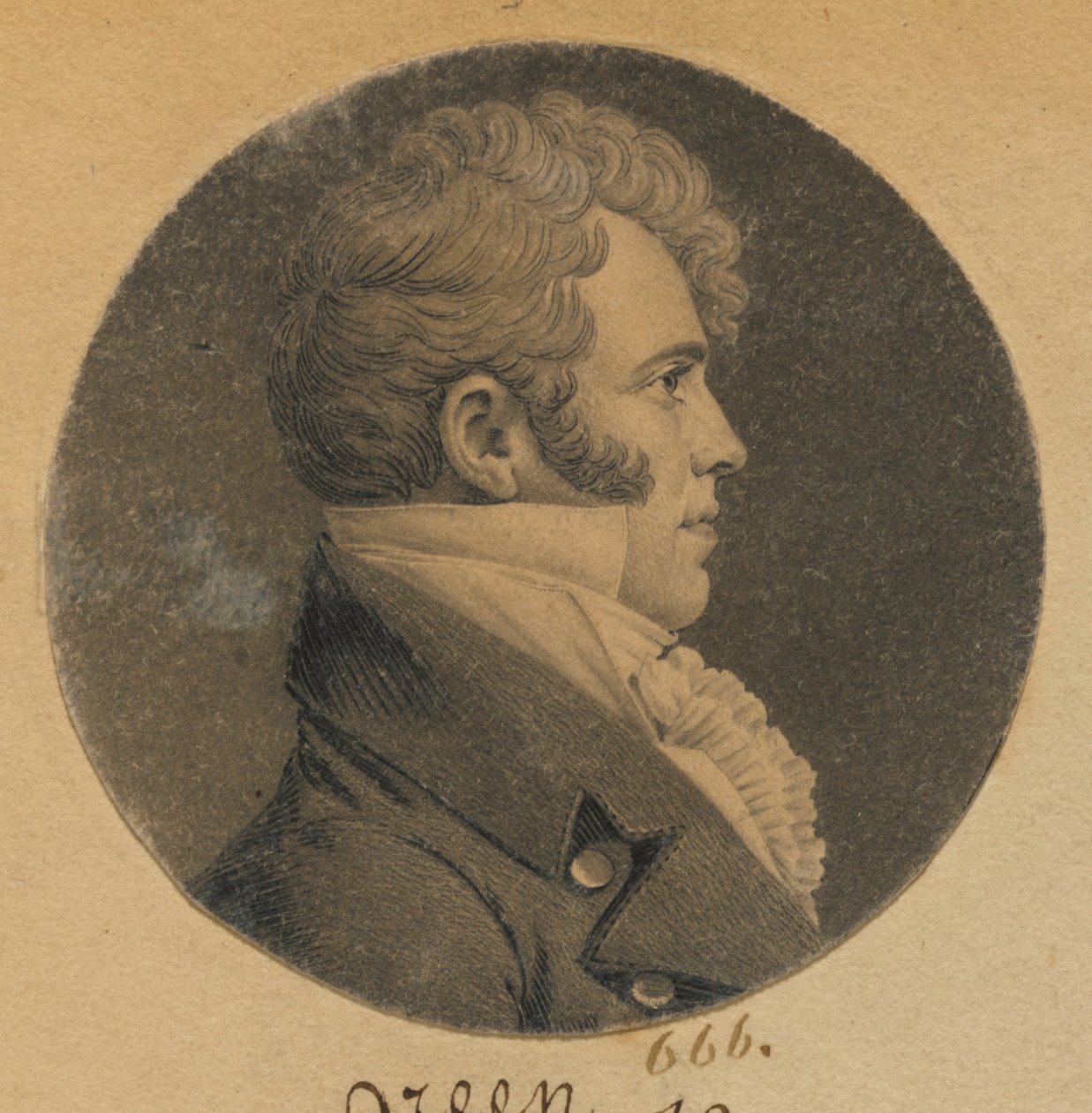 Hombre no identificado de Charles Balthazar Julien Févret de Saint-Mémin