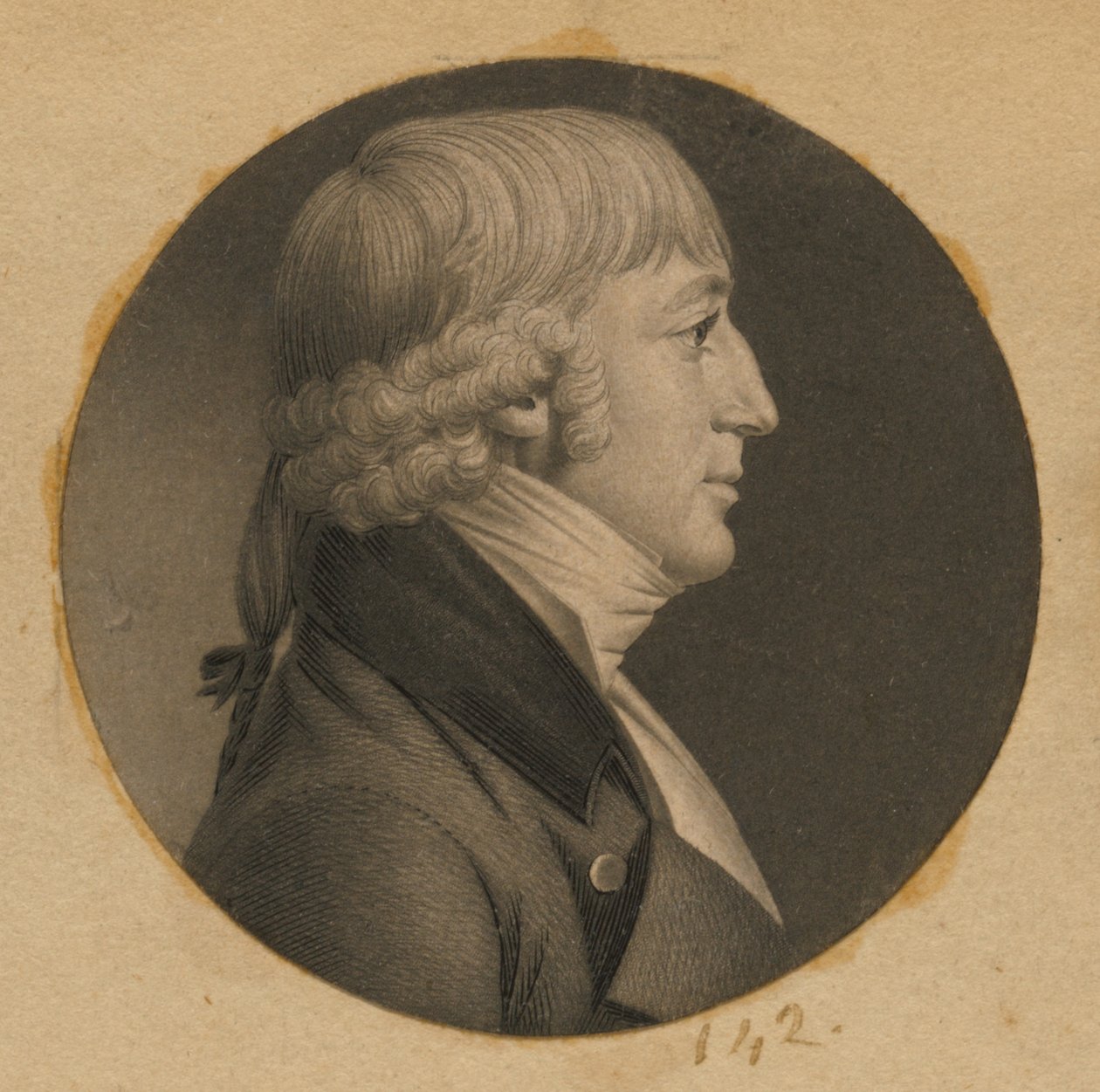 Hombre no identificado de Charles Balthazar Julien Févret de Saint-Mémin
