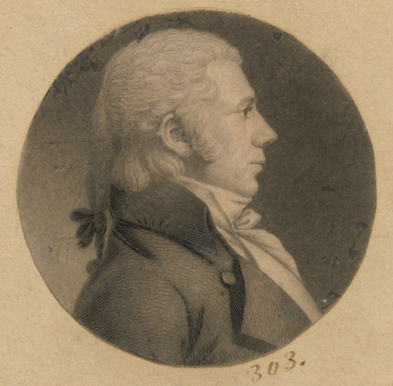 Hombre no identificado de Charles Balthazar Julien Févret de Saint-Mémin