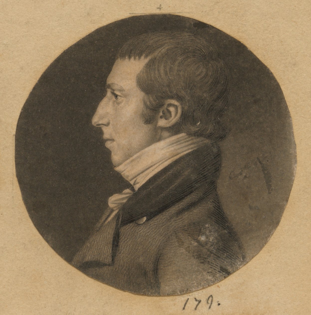 Hombre no identificado de Charles Balthazar Julien Févret de Saint-Mémin