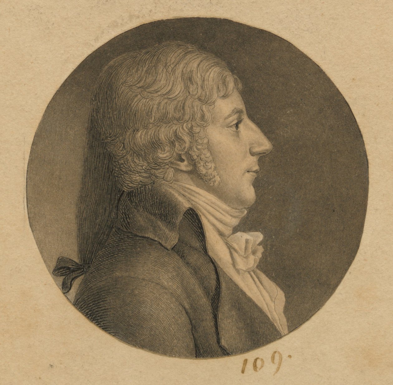 Hombre no identificado de Charles Balthazar Julien Févret de Saint-Mémin