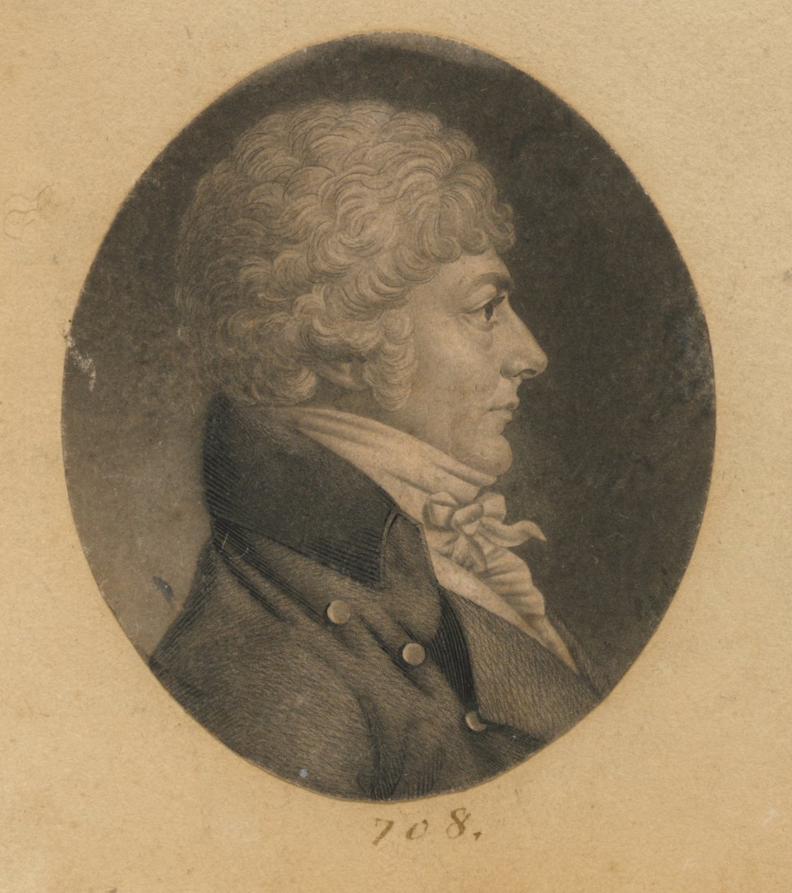 Hombre no identificado de Charles Balthazar Julien Févret de Saint-Mémin