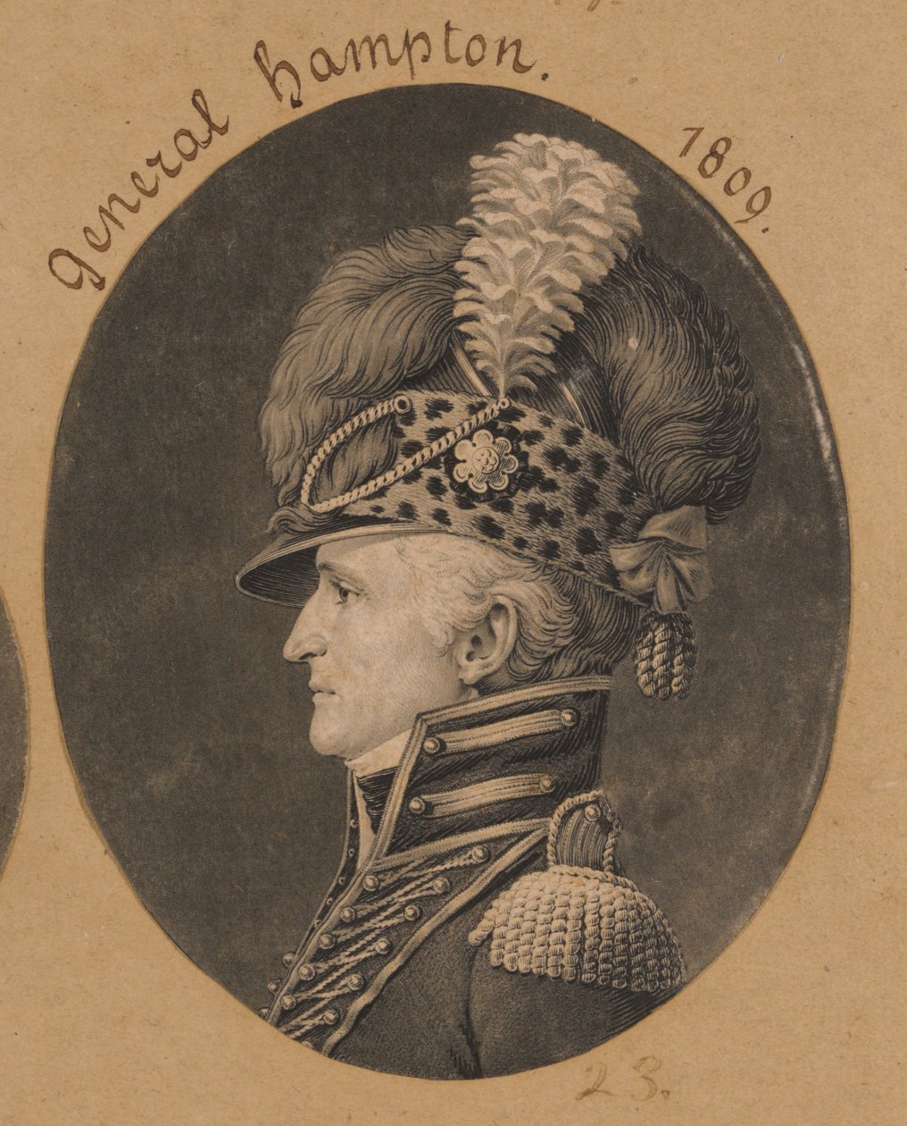 Wade Hampton de Charles Balthazar Julien Févret de Saint-Mémin
