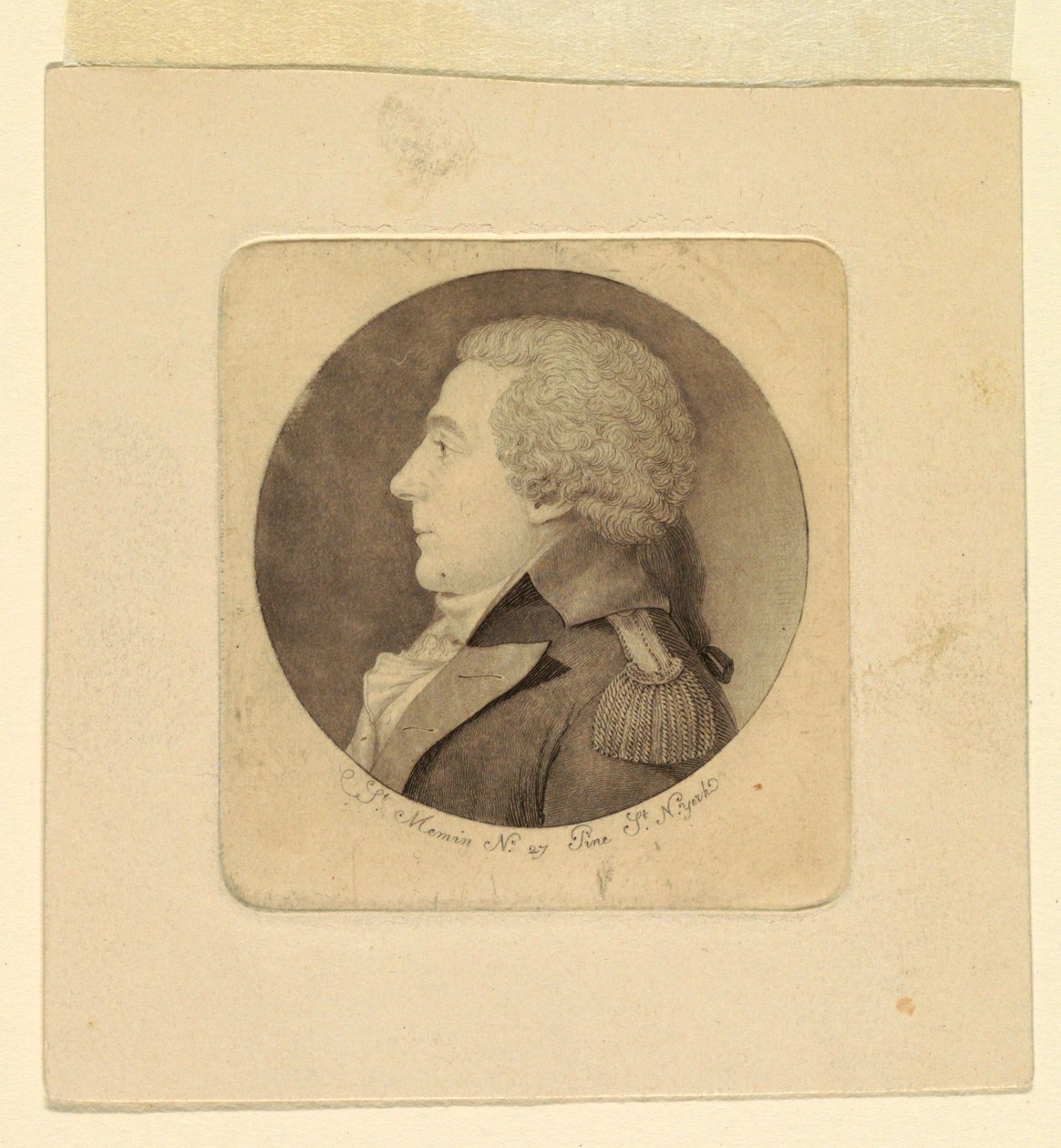 Retrato de un joven de Charles Balthazar Julien Févret de Saint Mémin