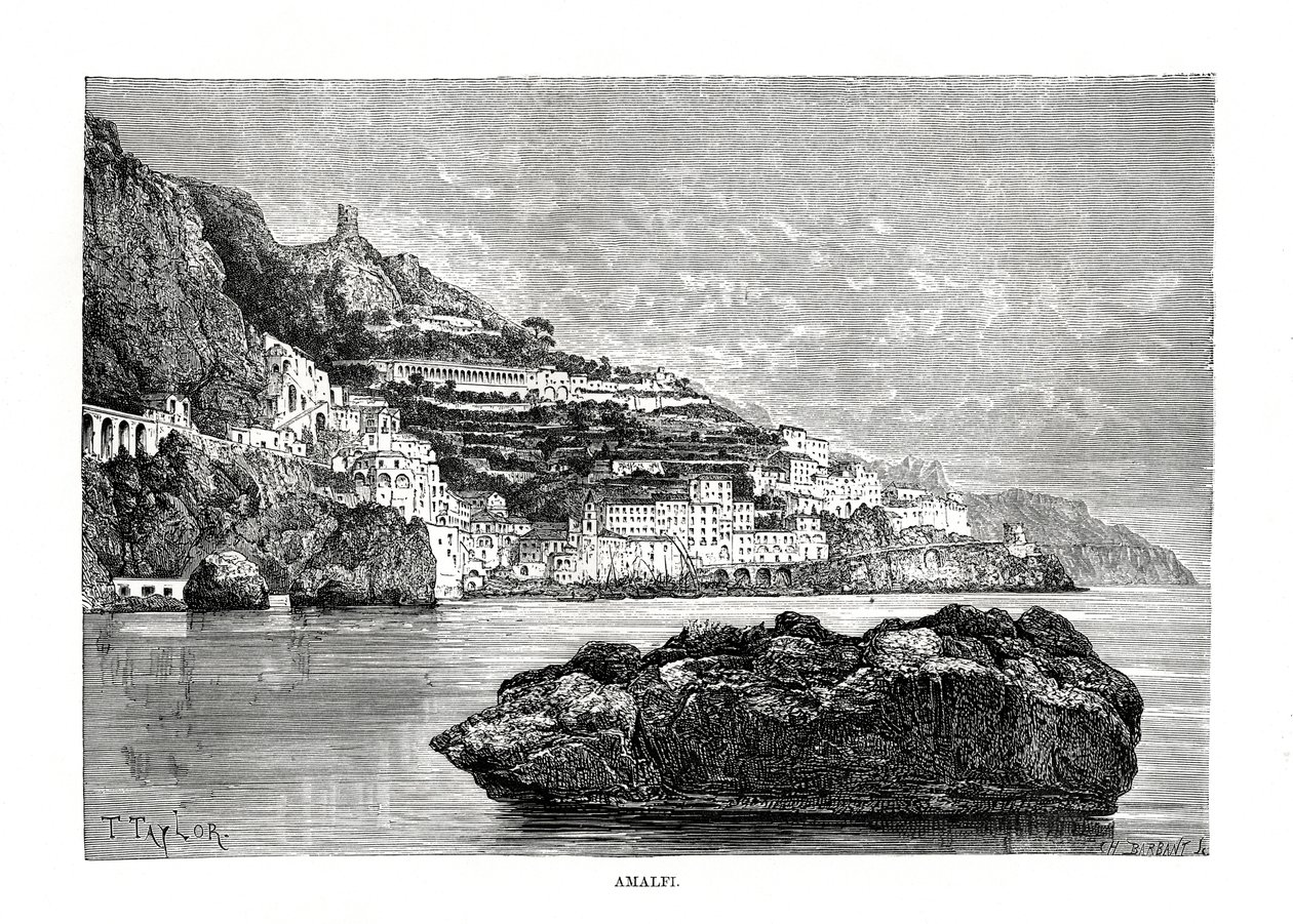 Amalfi, Italia, 1879 de Charles Barbant