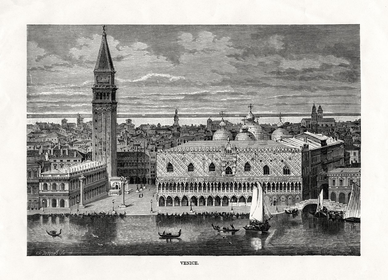 Venecia, Italia, 1879 de Charles Barbant
