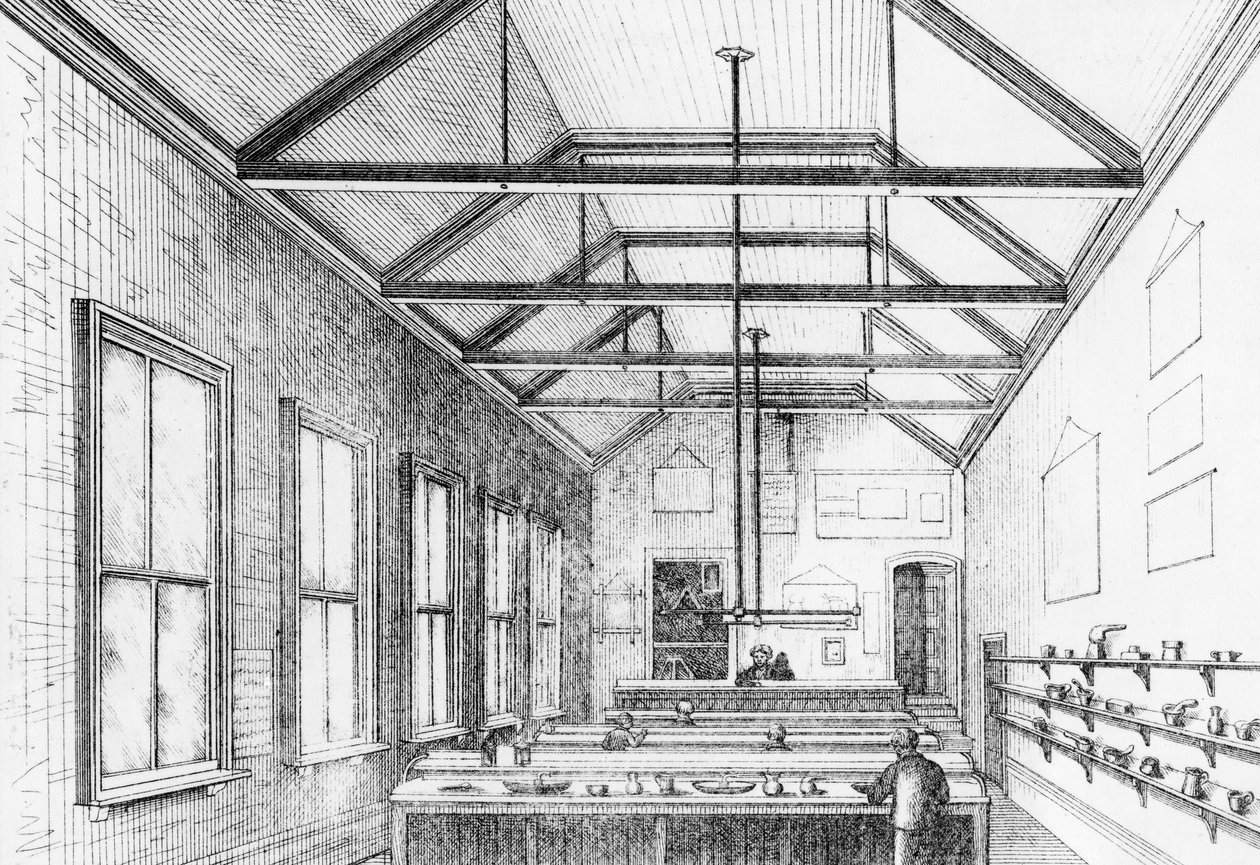 Laboratorio químico, Dulwich College, c.1870 de Charles Barry